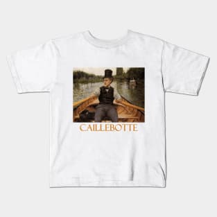 Boating Party (1877) by Gustave Caillebotte Kids T-Shirt